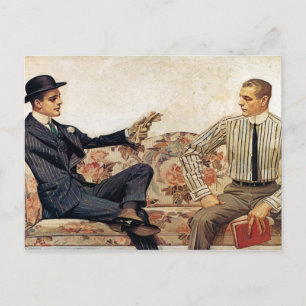 Cartão Postal Anúncio do Arrow Collar, 1912 por Leyendecker