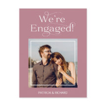 Anúncio Do noivado E Salvar A Foto Da Data