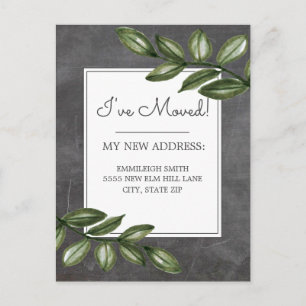 Cartão Postal Anúncio em Movimento Folha Verde do Quadro do Qua