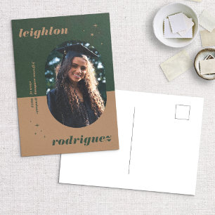 Cartão Postal Anúncio exclusivo de Graduação de Fotos Arredondad
