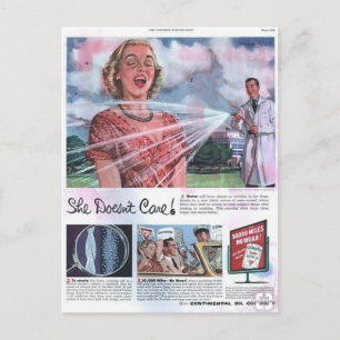 Cartão Postal Anúncio Ligeiramente Ofensivo De Tratamento De Tec