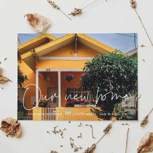 Cartão Postal Anúncio minimalista de movimento de fotos moderna