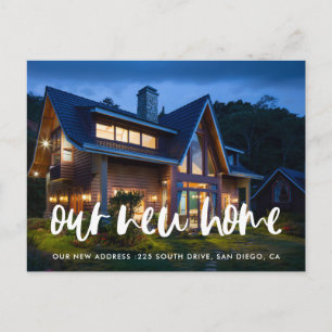 Cartão Postal Anúncio moderno elegante da movimentação de fotos