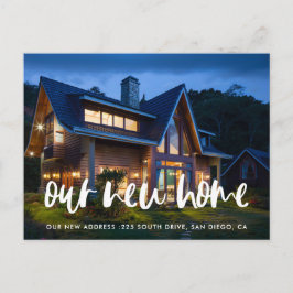 Cartão Postal Anúncio moderno elegante da movimentação de fotos