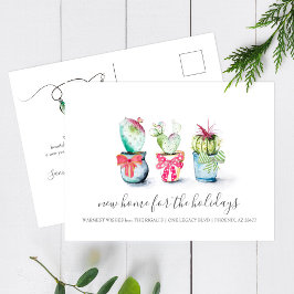 Cartão Postal Anúncio Movimentado de Novo Feriado Doméstico Cact