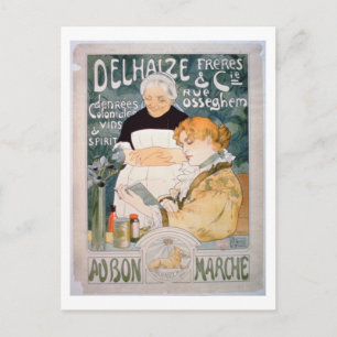 Cartão Postal Anúncio para Delhaize, Brothers e Co. em