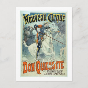 Cartão Postal Anúncio para "Don Quixote, Novo Circo", Cavalo