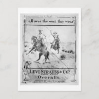 Anúncio para Levi Strauss & Co, c.1900 (lito)