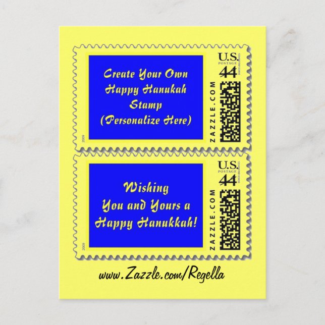Cartão Postal Anúncio postal Hanukah (Frente)