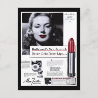 Anúncio Postcard-Vintage Lipstick