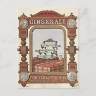 Cartão Postal Anúncio Vintage Para Belfast Ginger Ale. 2