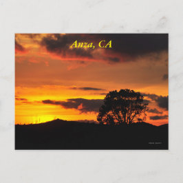 Cartão Postal Anza, CA Sunset