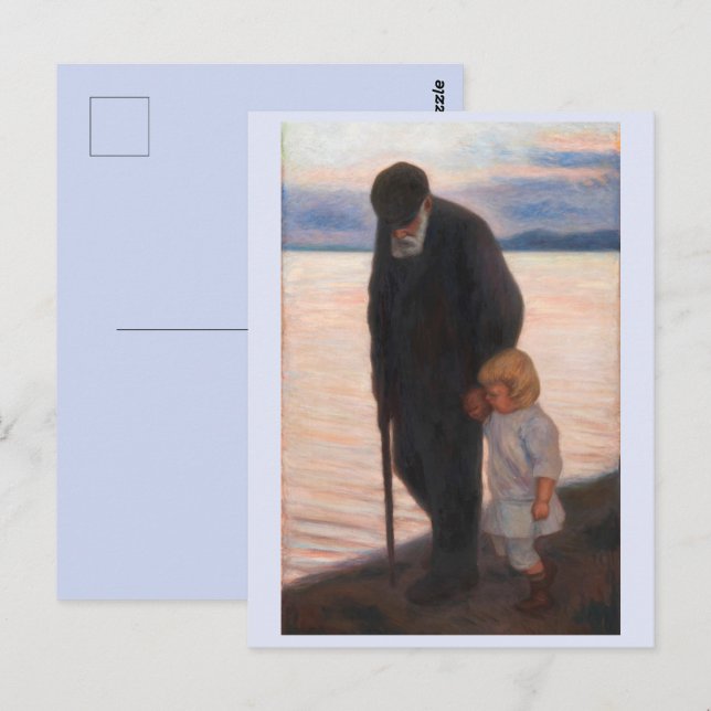 Cartão Postal Ao Entardecer, Hugo Simberg  (Frente/Verso)