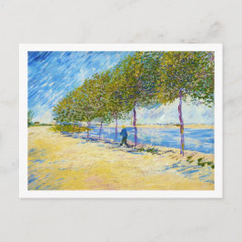 Cartão Postal Ao longo do Sena por Vincent Van Gogh