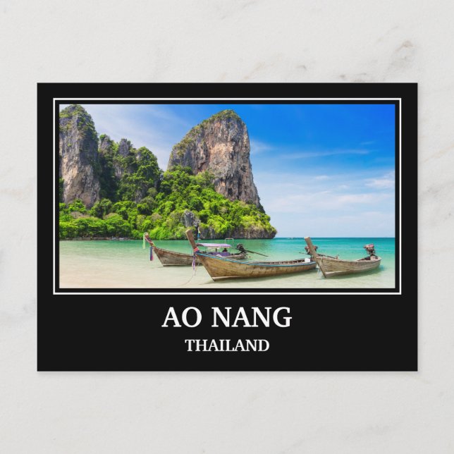 Cartão Postal Ao Nang Tailândia (Frente)