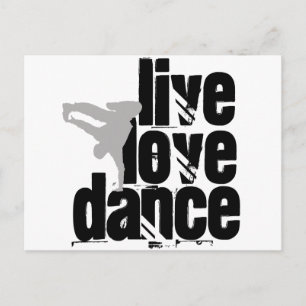 Cartão Postal Ao vivo, amor, dança