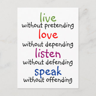 Cartão Postal ao vivo, amor, escuta, fala