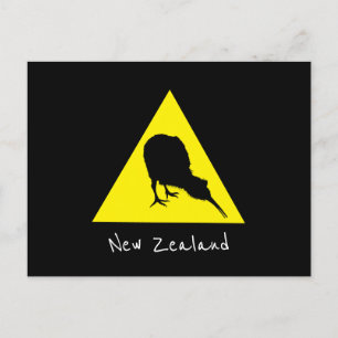 Cartão Postal Aotearoa & Kiwi Bird, viagem da Nova Zelândia no N