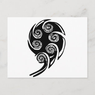Cartão Postal aotearoa koru design