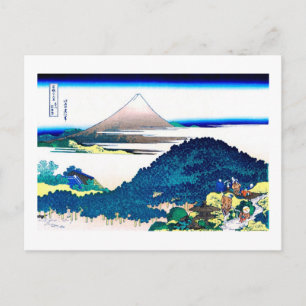 Cartão Postal Aoyama enza-no-matsu Hokusai Fine Art