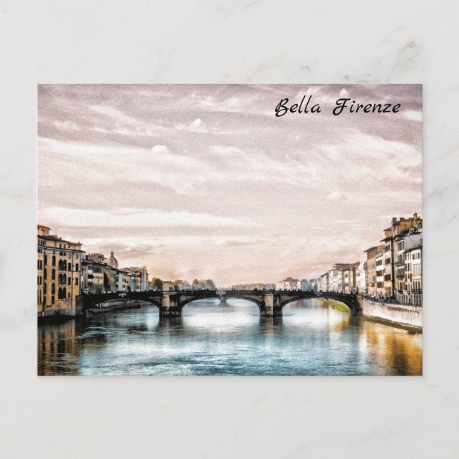 Cartão Postal ** AP12 Firenze Itália Florence Língua Italiana (Frente)