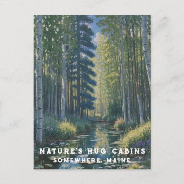 Cartão Postal *~* AP49 Nature Maine Forest Woods Lily (Frente)