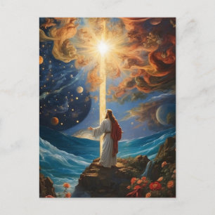 Cartão Postal *~* AP50 Fantasia Raio Universo de Jesus Luz