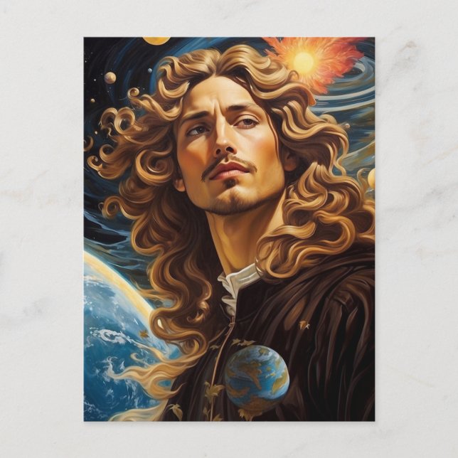 Cartão Postal *~* AP50 Fantasy Universe Cosmic Handsome Flower (Frente)