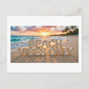 Cartão postal apenas com vibrações de praia
