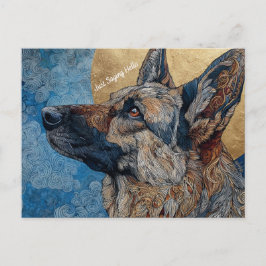 Cartão Postal Apenas Dizendo Cartão-Postal de Cachorro