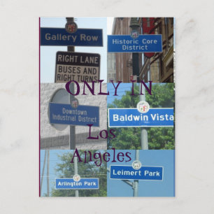 Cartão postal apenas em LA