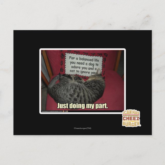 Cartão Postal Apenas fazendo a minha parte. (Frente)
