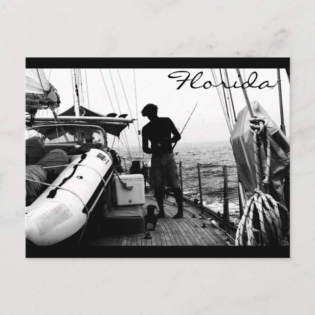 Cartão Postal Apenas Fishin (Frente)