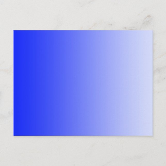 Cartão Postal APENAS gradientes CORES - azul real (Frente)