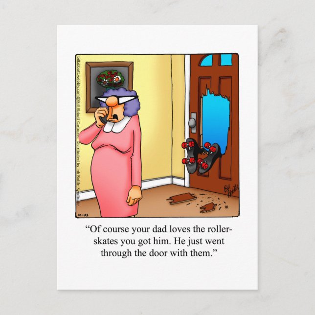 Cartão Postal Apenas Para Cartaz Humor Ridículo (Frente)