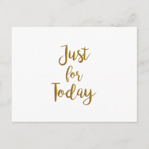 Cartão Postal Apenas para hoje, citação de recuperação AA A pres
