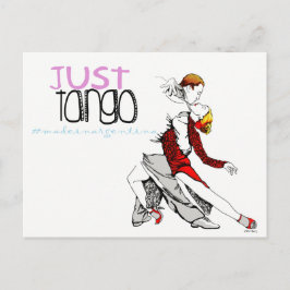 Cartão Postal Apenas Tango feito na Argentina