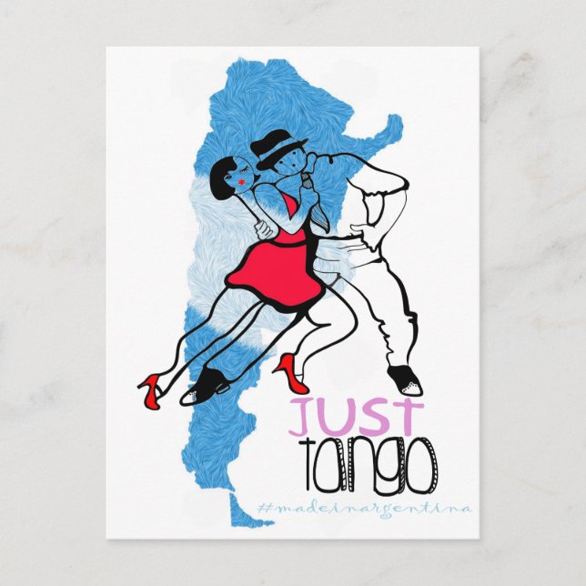 Cartão Postal Apenas Tango Feito na Argentina (Frente)