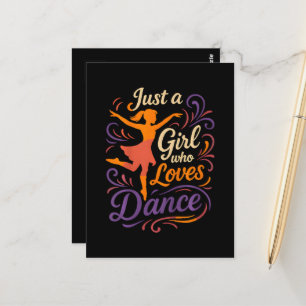 Cartão Postal Apenas um que ama dançar Dança
