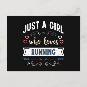 Cartão Postal Apenas uma garota que ama presentes engraçados de 