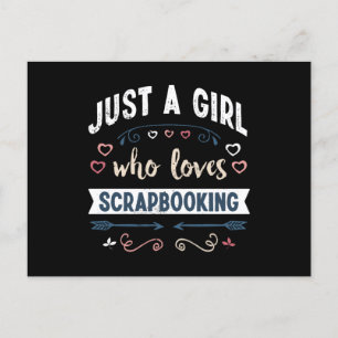 Cartão Postal Apenas uma garota que ama presentes engraçados de 