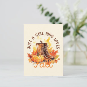 Cartão Postal Apenas Uma Menina Que Ama Cair