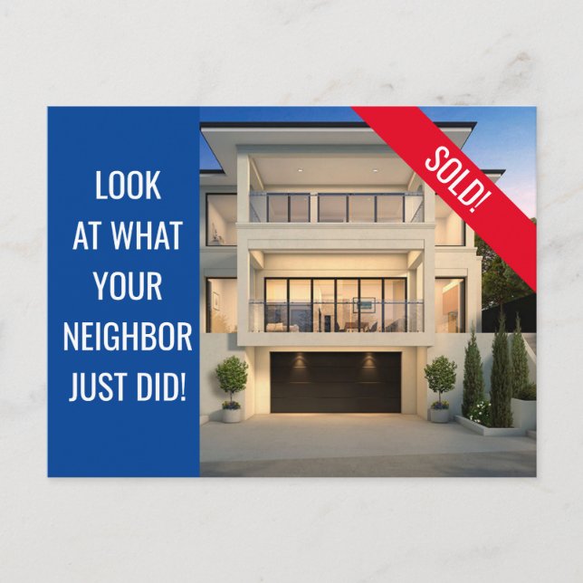 Cartão Postal Apenas vendido - Cartão-postal divertido - Azul (Frente)