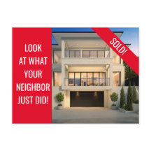 Apenas vendido - Cartão-postal divertido - Vermelh