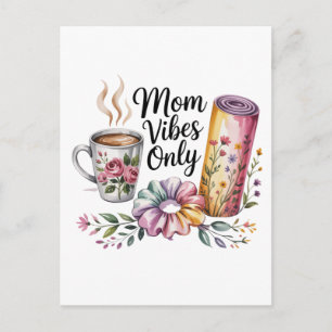 Cartão Postal Apenas Vibes de Mãe