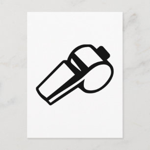 Cartão Postal Apito de árbitro treinador