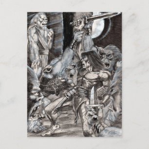 Cartão Postal Apocalipse bárbaro Art 002