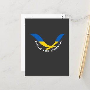 Cartão Postal Apoiar a paz na Ucrânia 