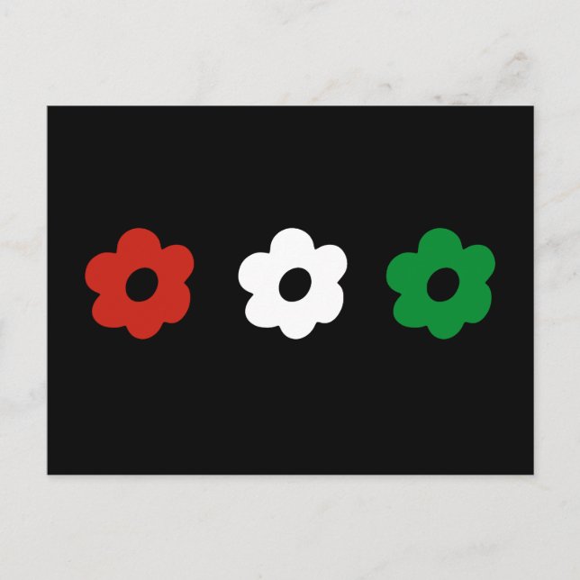 Cartão Postal Apoiar as cores da paz (Frente)