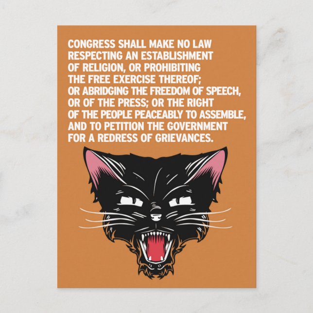 Cartão Postal Apoiar e defender a Constituição (Frente)